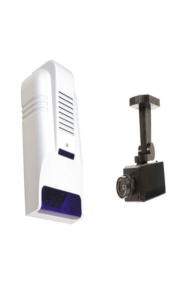 Lr-os30d Caydırıcı Alarm Sireni Lr fca Dış Ortam Maket Caydırıcı Hareket Sensörlü Kamera - 1