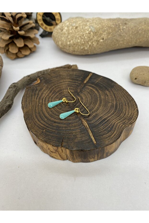 Handmade Ethnic Authentic Blue Enamel Earrings