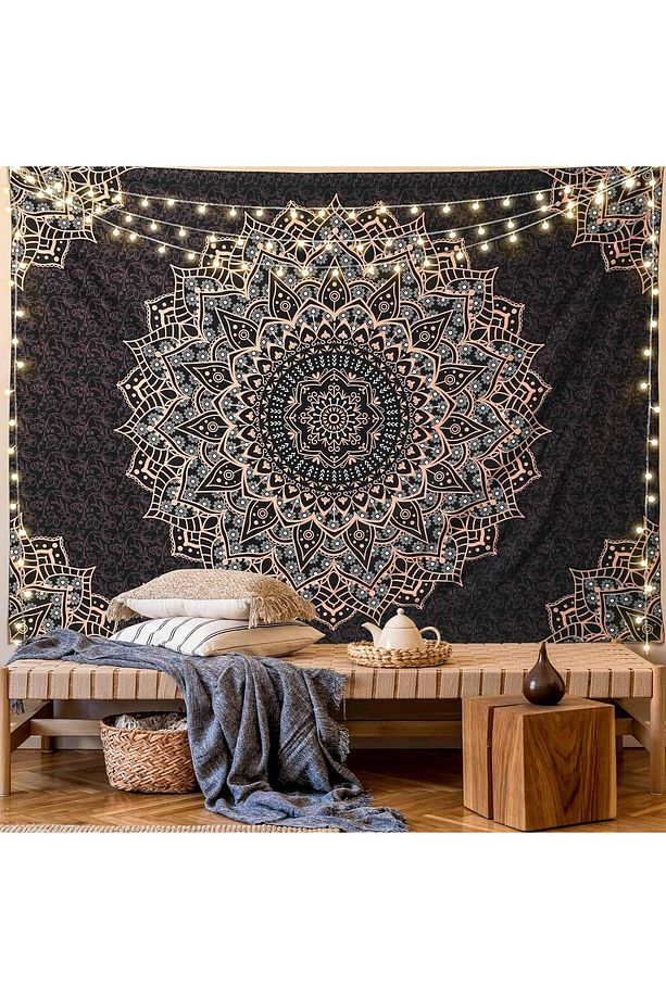 Mandala Duvar Örtüsü Duvar Halısı Duvar Sanatı Duvar Dekorasyonu Dekoratif Duvar Örtüsü - 1
