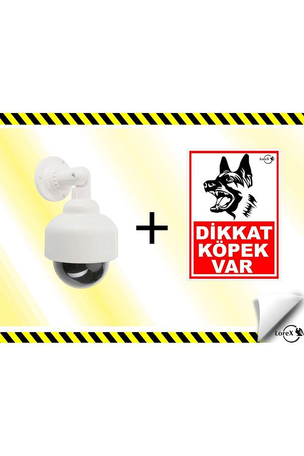 Mobese Caydırıcı Kamera Dikkat Köpek Var Pvc Set - 1