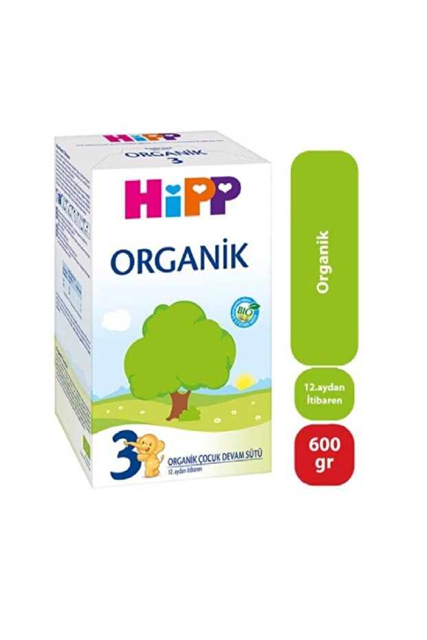3 Organik Devam Sütü 600 gr 4'lü - 2