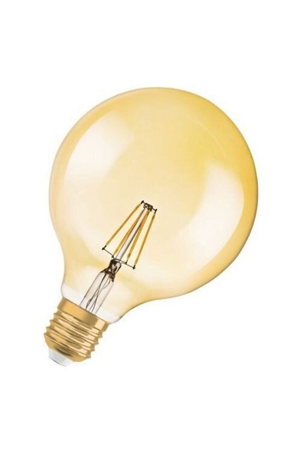 4052899962071 Led Vintage Gold Globe, Sarı Işık, 380 Lümen, E27 Duy Ampül, Sarı - 1