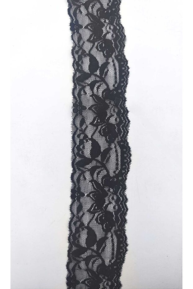 Lycra Lace EN 5 cm Length 3 Meters Black