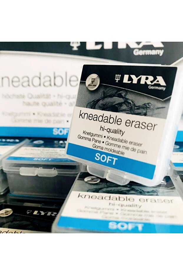 مجموعة مكونة من 3 قطع مع صندوق بلاستيكي رمادي من Kneadable Eraser Hammer Slippers