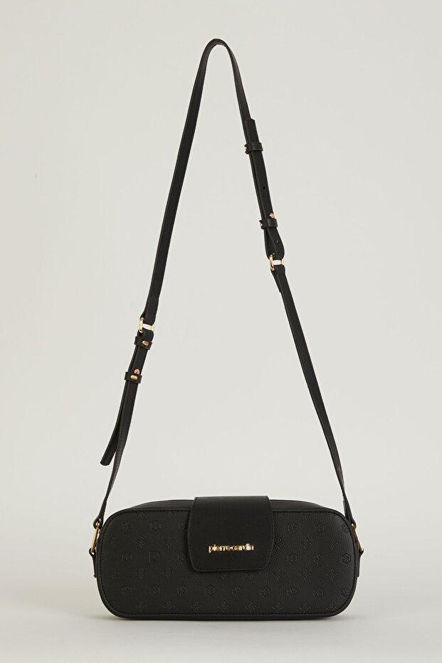 Women's Black Floater Shoulder Bag 05Po23Y1742