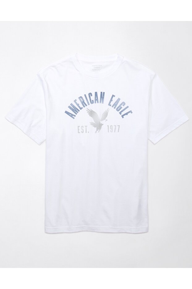 تي شيرت منقوش بشعار AE - 3