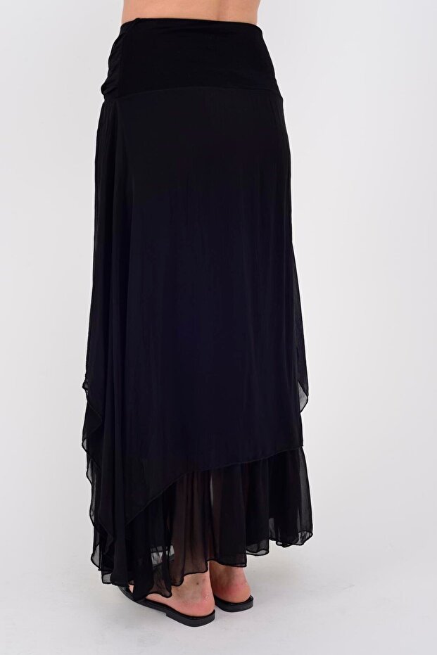 6087 Katlı Ipek Etek - 8