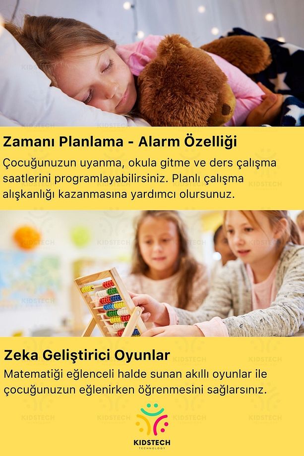 Çocuklar Için Gps Konum Btk Kayıtlı Sim Kartlı Çocuk Takip Ortam Dinleme Özellikli Q90 Akıllı Saat - 7
