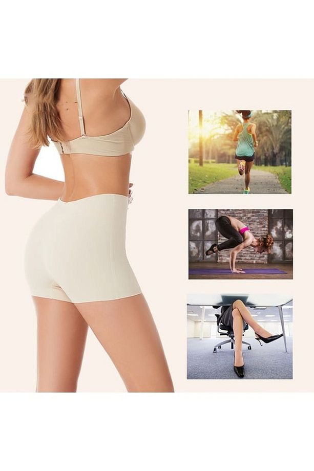 Polfa Model Lazer Kesim Iz Yapmaz Görünmez Tekli Paket Ten Rengi Boxer - 3