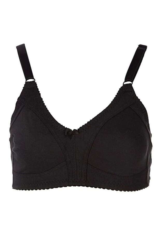 Wire-Free Sponge-Free Combed Cotton Gathering Bra