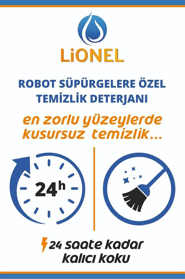 Robot Süpürge Deterjanı 1 Litre, Tüm Yüzeylerde Ve Cihazlarda Kullanıma Uygun - 4