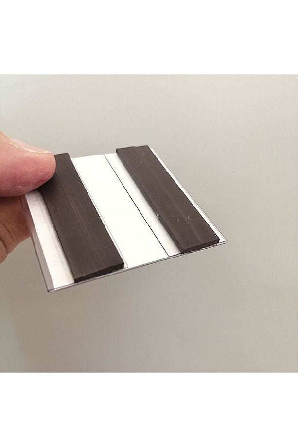 10 Adet C Tipi Mıknatıslı Magnetli PVC Etiketlik İsimlik (5X5 CM) Dolap Kapakları Karekod Isimlik - 8