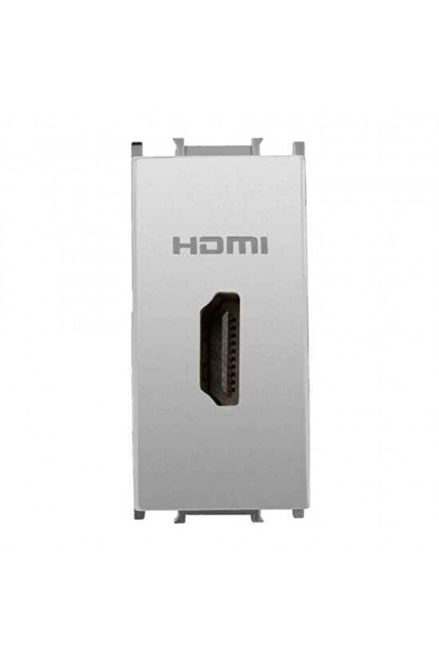 Viko وحدات معدنية بيضاء HDMI موصل أسفل + غطاء 1 متر - Wvtt14794mw-tr