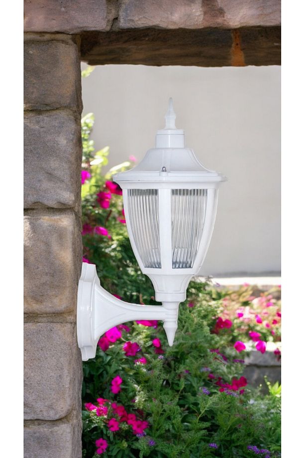 10 Watt Günışığı Ampullü Dekoratif  Bahçe Duvar Aydınlatma Armatürü, Bahçe, Teras, Balkon Apliği - 6