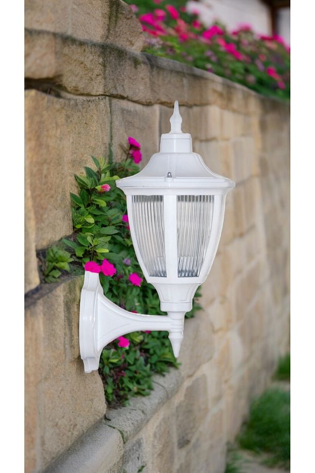 10 Watt Günışığı Ampullü Dekoratif  Bahçe Duvar Aydınlatma Armatürü, Bahçe, Teras, Balkon Apliği - 7