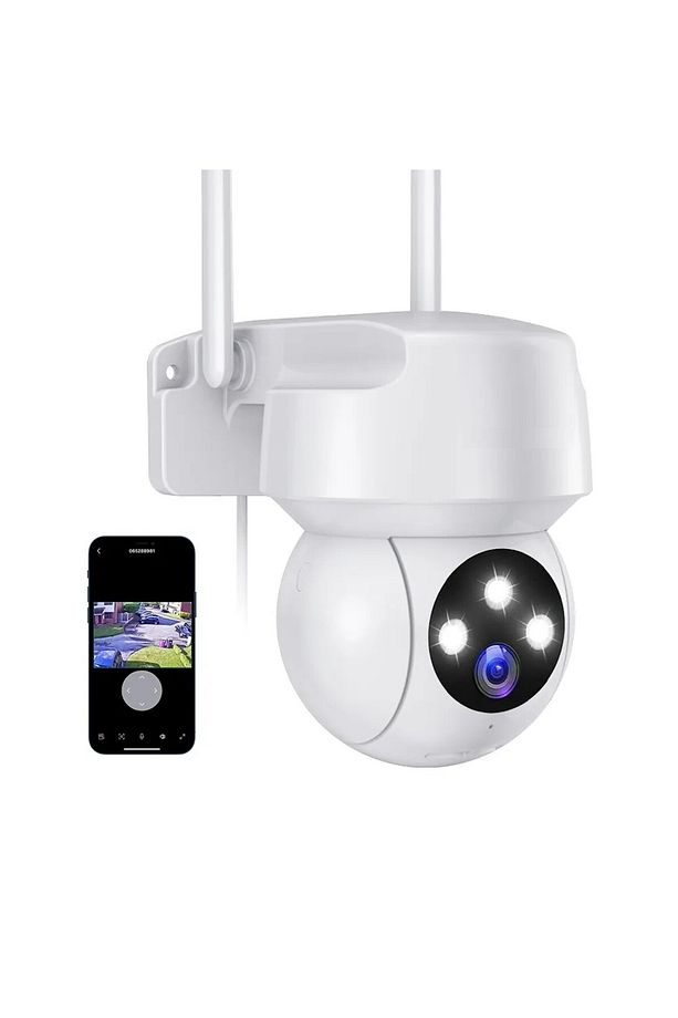 Dış Mekan Gece Görüşlü 360 Derece Wifi Akıllı Ip Kamera - Ct-4051 - 1