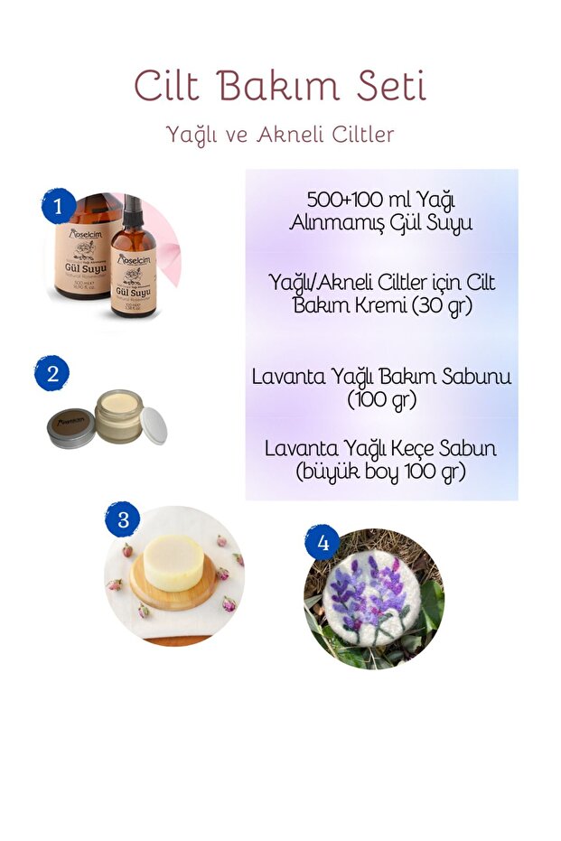 Herbal Acne 4-Piece Care Set for Oily Skin