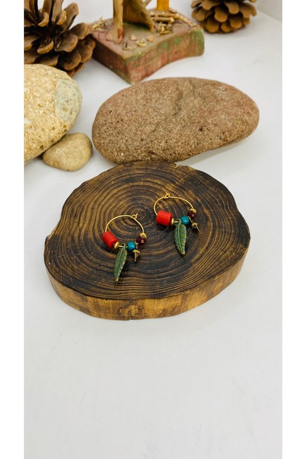 Handmade Ethnic Authentic Bohemian Feather Earrings