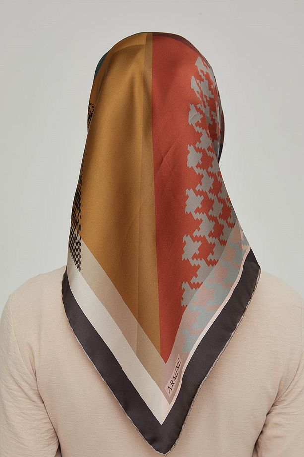 Nostalji Ipek Twill Eşarp 8620d-09 - 3