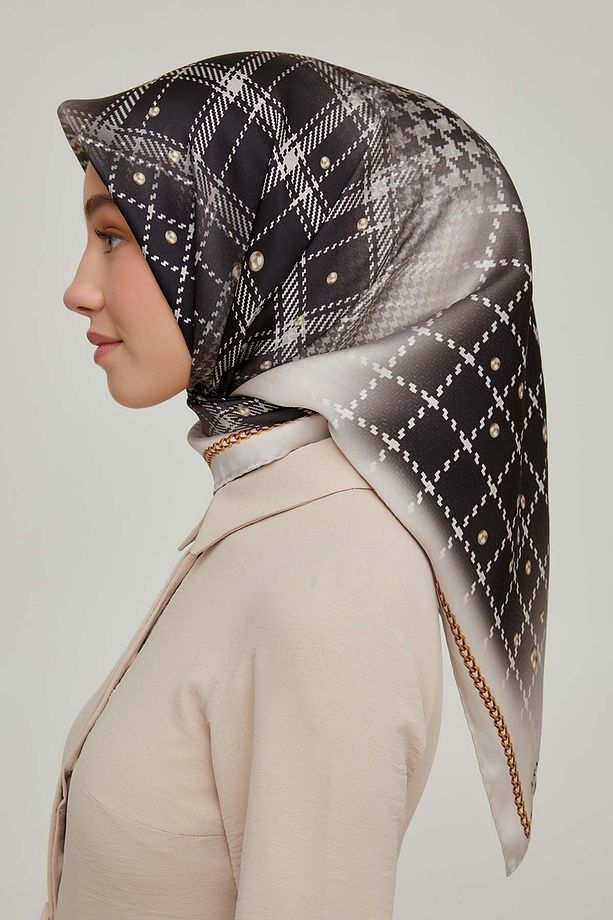 Nostalji Serisi Ipek Twill Eşarp 8612d-04 - 4