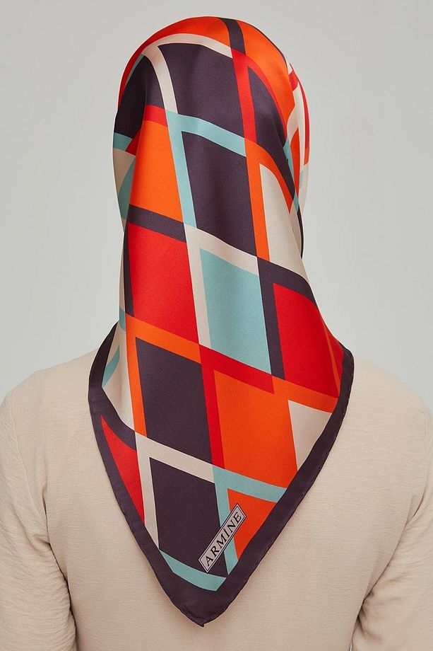Nostalji Serisi Ipek Twill Eşarp 8664d-09 - 3