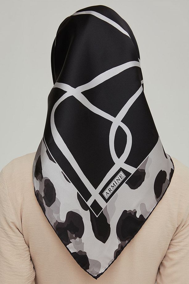 Nostalji Serisi Ipek Twill Eşarp 8653 - 3