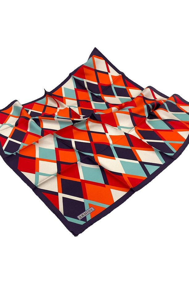 Nostalji Serisi Ipek Twill Eşarp 8664d-09 - 5