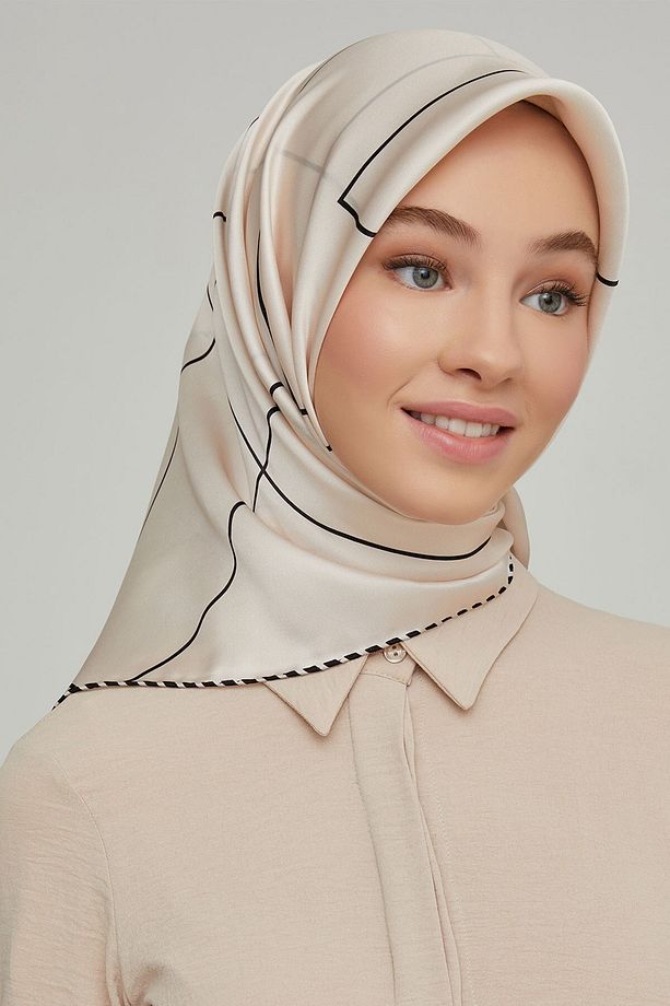 Nostalji Serisi Ipek Twill Eşarp 8655d-06 - 1