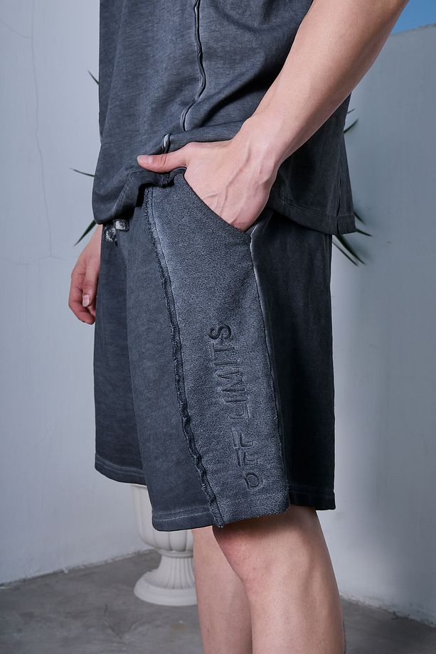 Oil Washed Reversible Şort - 2