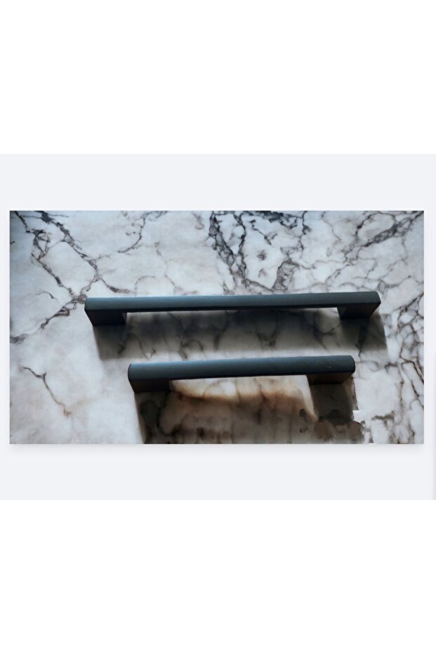 Str Zamak Köprü Kulp 160-192 MM Lüks Modern Mutfak Dolap Çekmece Vestiyer Kulp Mat Siyah - 2