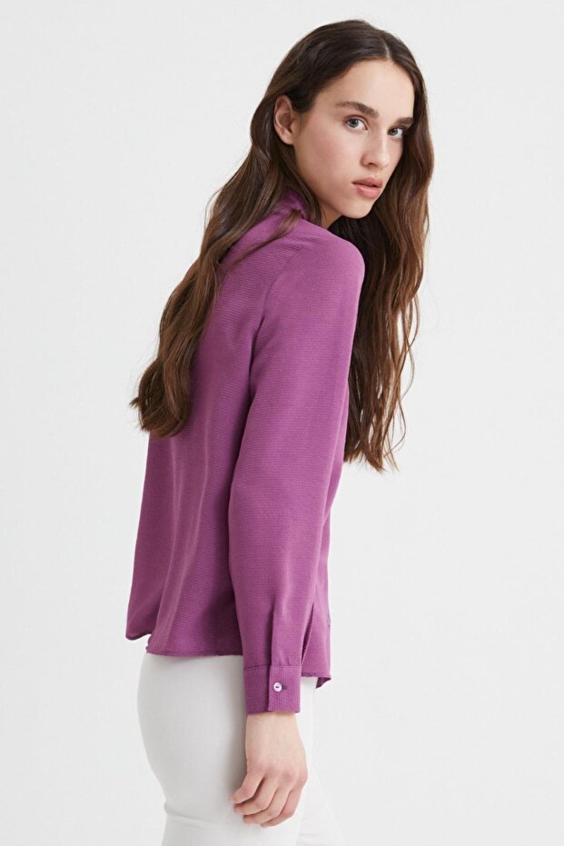 Basic Kadın Gömlek - 4