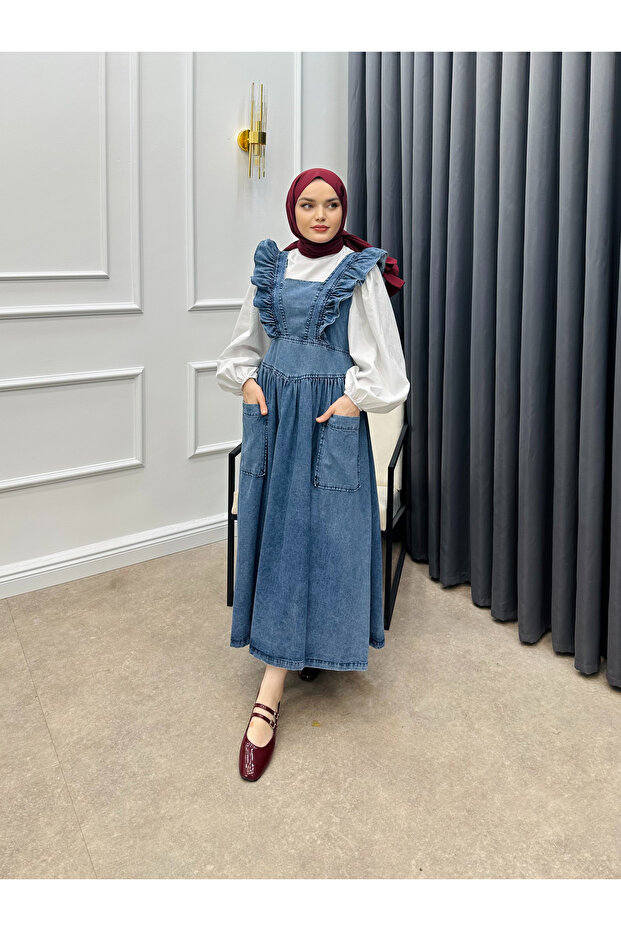 Denim Gilet Dress - Stylish Design