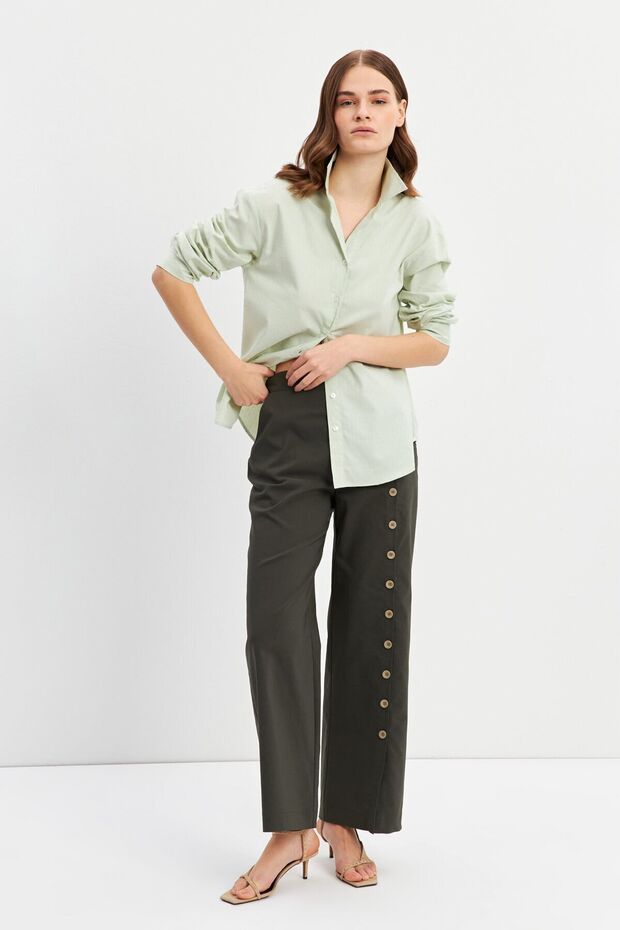 Yeşil Basic Gömlek - 3