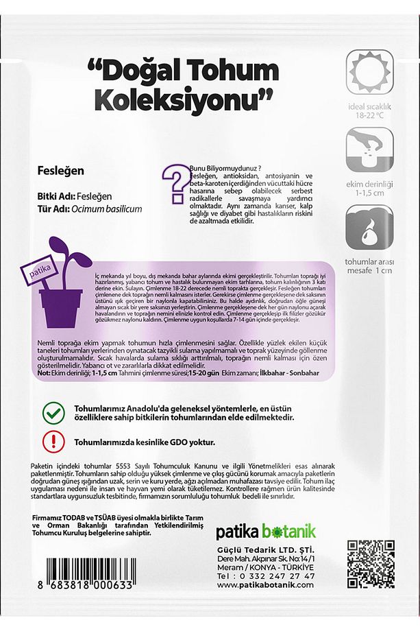 80 Adet Ata Tohumu Yerli Yeşil Fesleğen - Yeşil Reyhan (OCİMUM BASİLİCUM) - 4