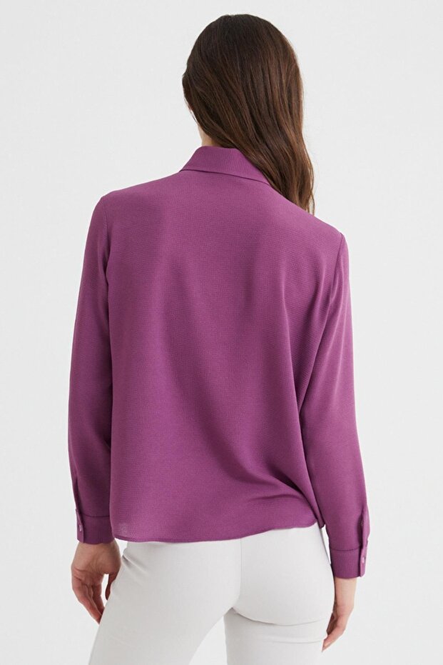 Basic Kadın Gömlek - 5