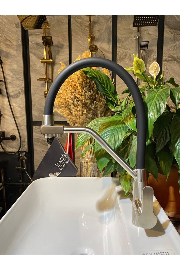Matt Chrome Purified Kitchen Faucet Inox Purified Spiral Sink Faucet Suitable for Purification Devices