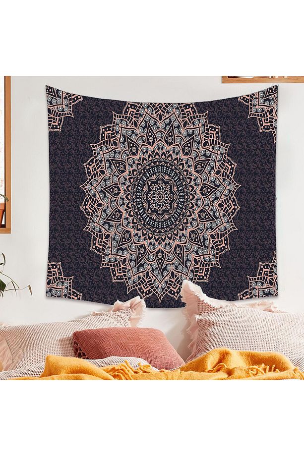 Mandala Duvar Örtüsü Duvar Halısı Duvar Sanatı Duvar Dekorasyonu Dekoratif Duvar Örtüsü - 3
