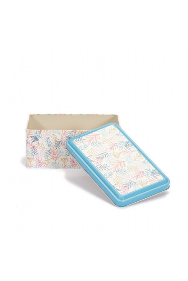 Ef055-43 حافظة تخزين معدنية مستطيلة منقوشة مقاس 12x19 سم - 5