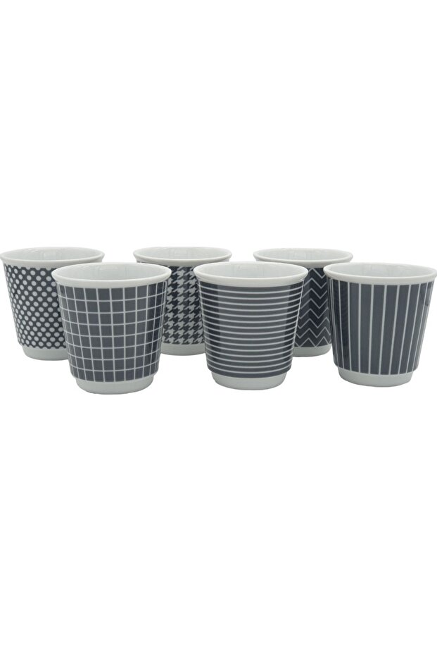 Elegance Ceramic 6-Piece Espresso Shot Set