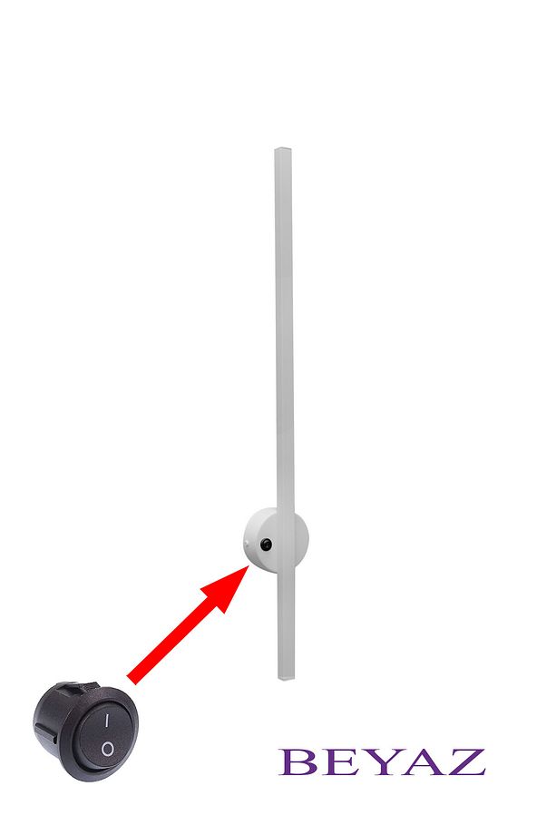 Pigas Osram Led Açma Kapama Düğmeli Aplik Modern Dekoratif Led Duvar Aplik 68cm Günışığı - 1