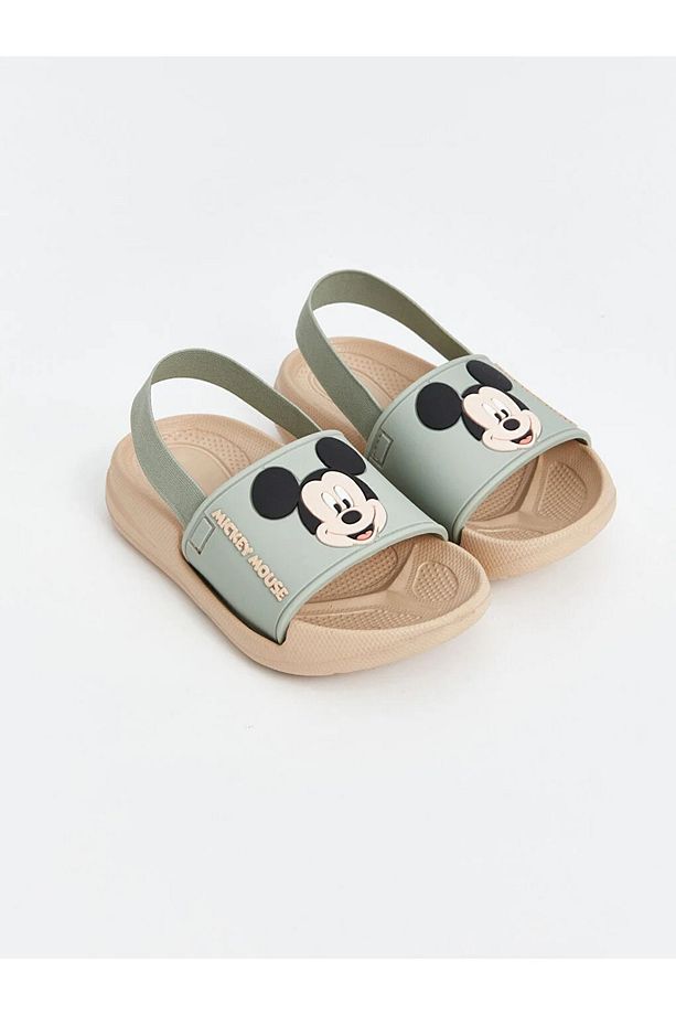 LCW STEPS Mickey Mouse Baskılı Erkek Bebek Sandalet - 1
