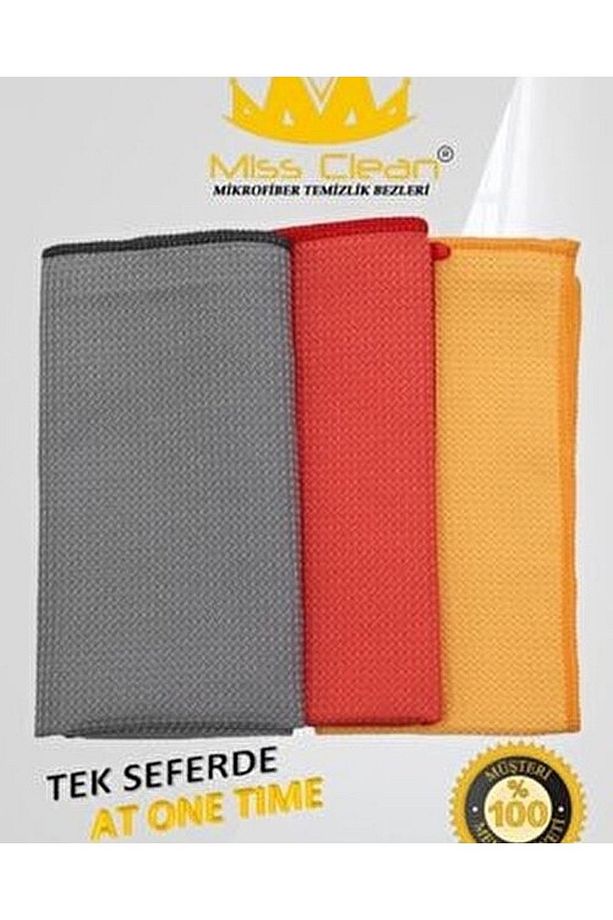 ( 1 Adet ) Sihirli Mikrofiber Cam Ve Ayna Temizlik Bezi 40*40 Cm - 1