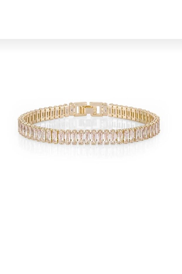 Gold Color Baguette Waterway Bracelet