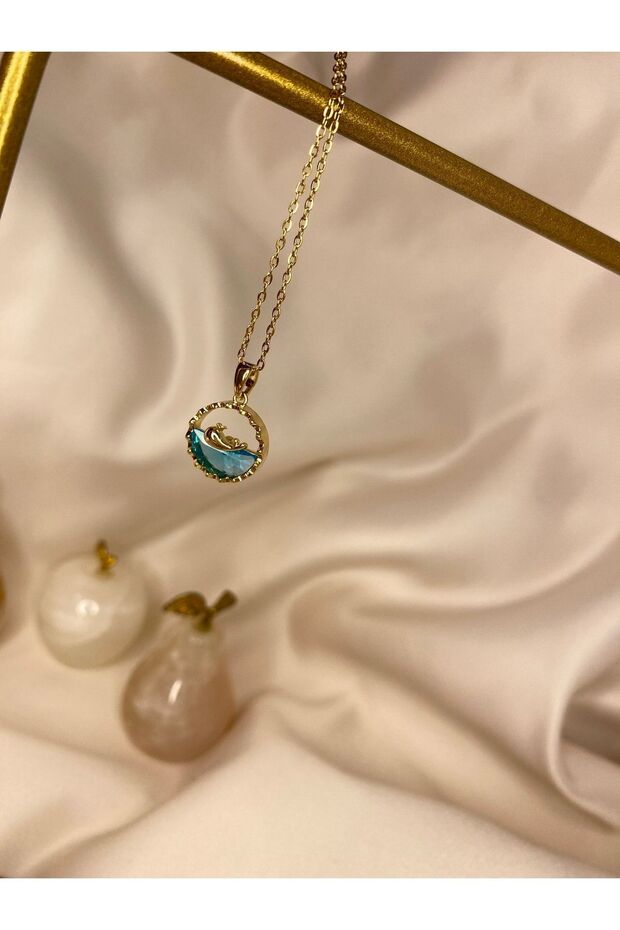 Steel Dolphin Necklace