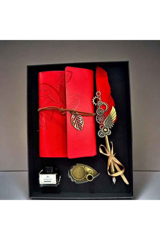 مجموعة دفتر ملاحظات مع قلم تراجع مخصص - 1