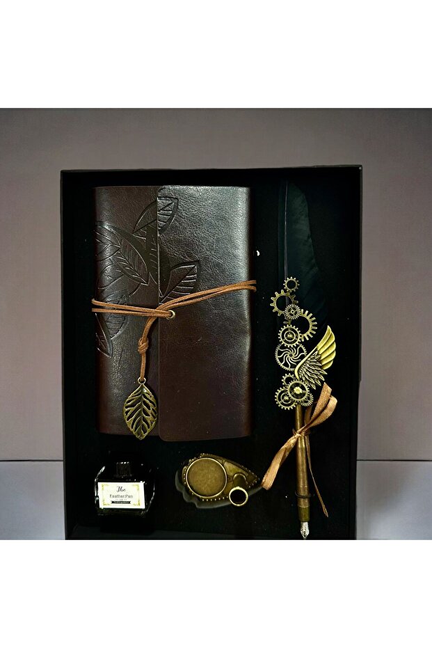 مجموعة دفتر ملاحظات مع قلم تراجع مخصص - 1