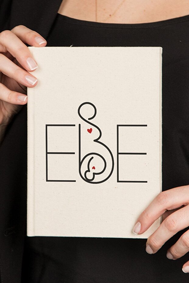 دفتر ملاحظات من القماش بدون خطوط مكون من 100 ورقة بتصميم Ebe - دفتر ملاحظات - 4