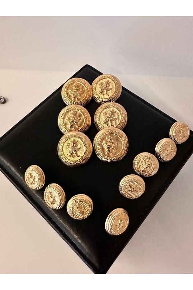 Blazer jacket gold button set - 1