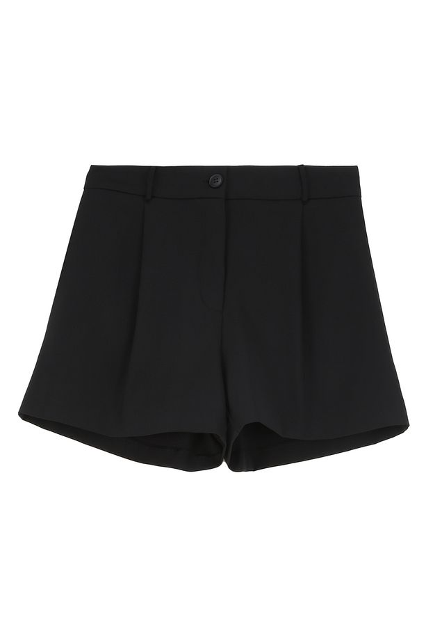 Yüksek Bel Tailored Fit Siyah Kadın Şort F4SL-SHT W38 - 1