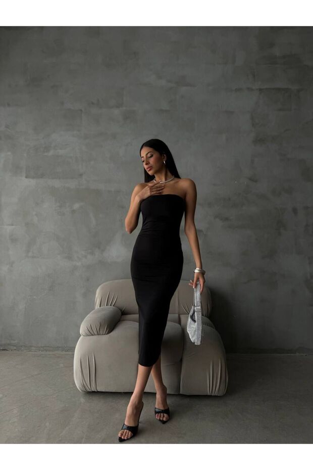 STRAPLEZ ELBİSE - 1